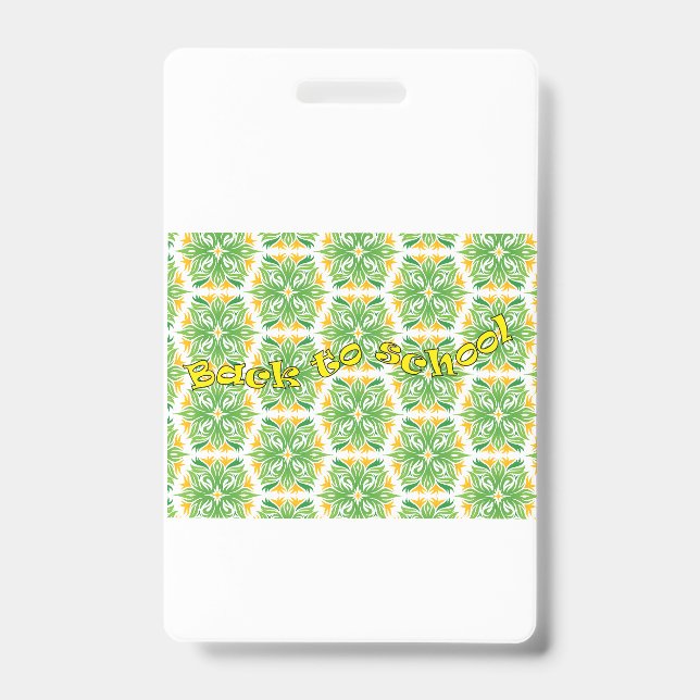 Back to School Ausweis (Vorderseite)