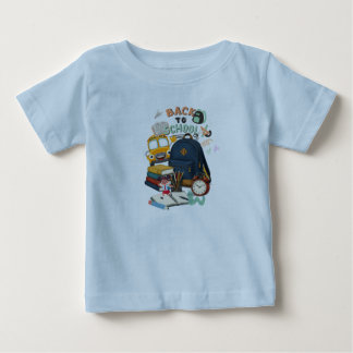 Back to School Backpack Bus and Books Design Baby T-shirt