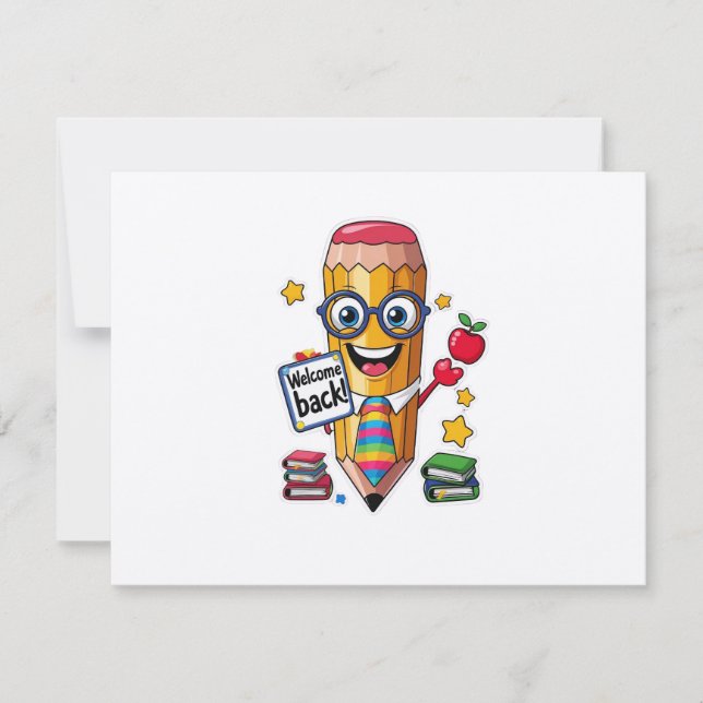 Back to School Bash – Looking Sharp Invitation Einladung (Vorderseite)