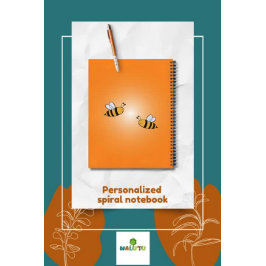 Back-to-school - Bee-Themed Spiral Notebook Notizbuch
