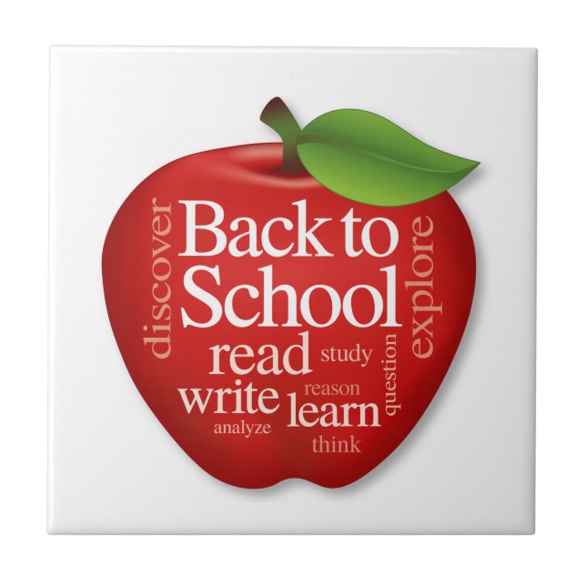 Back to School Fliese (Vorderseite)