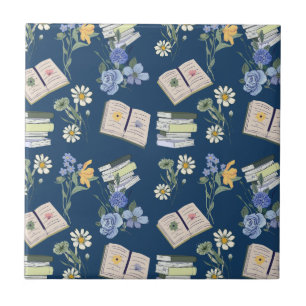 Back to School Floral Books Fliese