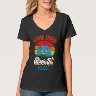 Back to School  Game Over Teacher Student Controll T-Shirt