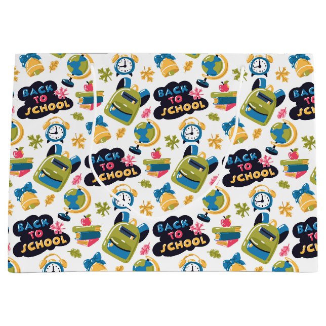 Back to School Große Geschenktüte (Vorderseite)