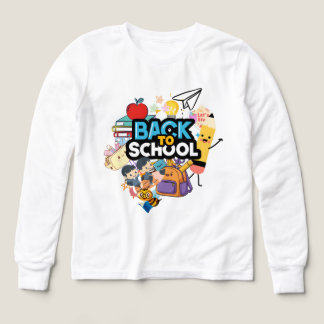Back to School Heart Shaped School Supplies Collag