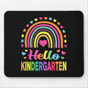 Back to School Hello Kindergarten Squad Teachers W Mousepad