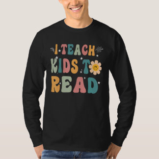 Back To School I Teach Kid to Read Men Women Readi T-Shirt