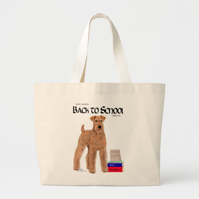 Back to School Jumbo Stoffbeutel (Vorne)
