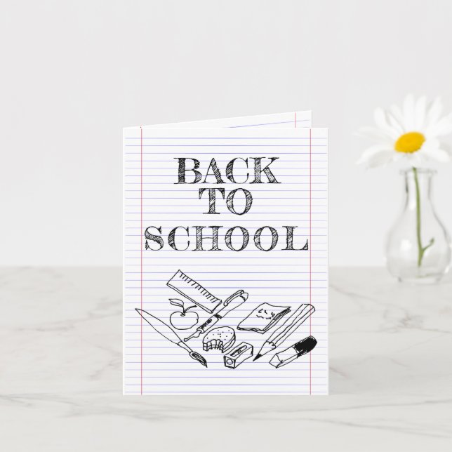 Back to School Karte (Kleine Pflanze)