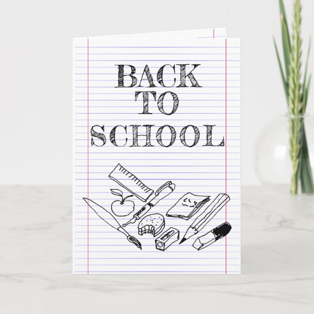 Back to School Karte (Vorderseite)