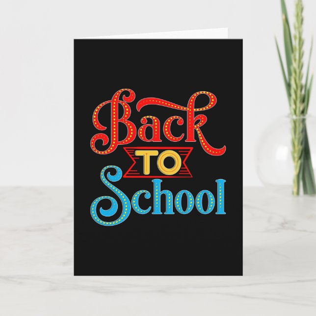 Back to School Karte (Vorderseite)
