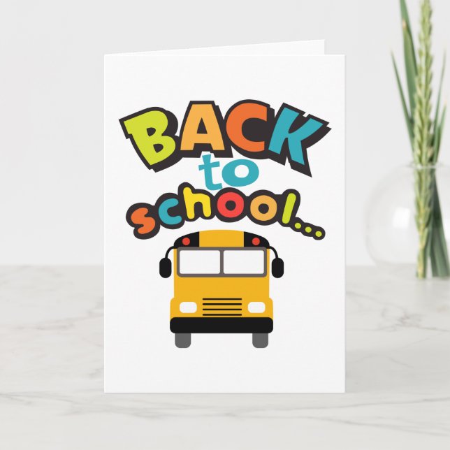 Back to School Karte (Vorderseite)