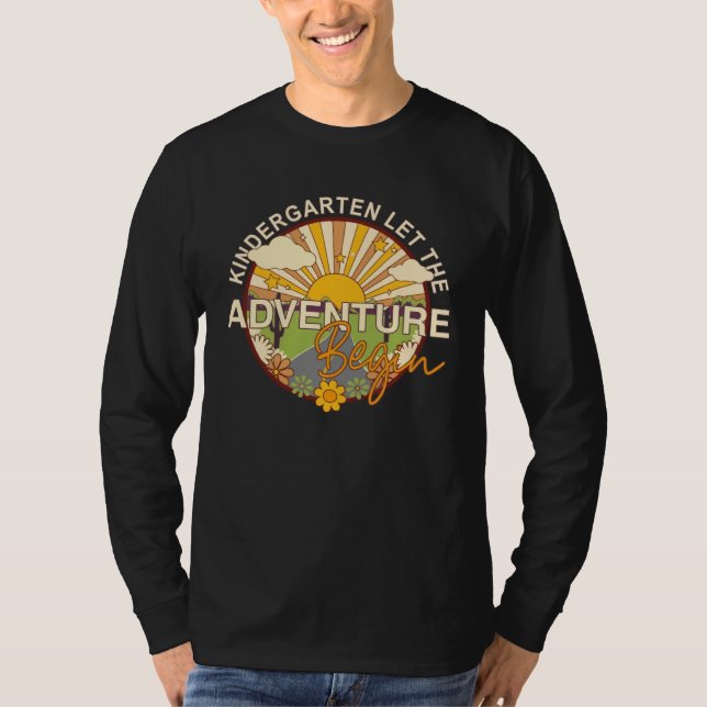 Back To School  Kindergarten Let the Adventure Beg T-Shirt (Vorderseite)
