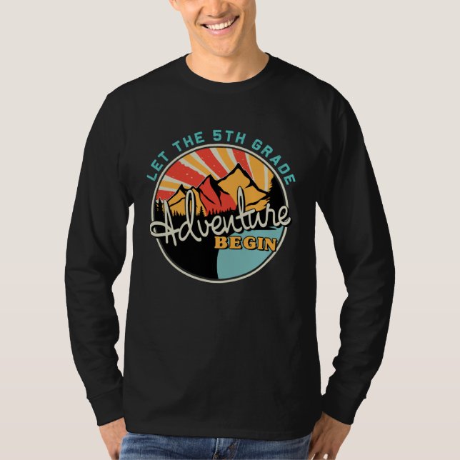 Back To School   Let the 5th Grade Adventure Begin T-Shirt (Vorderseite)