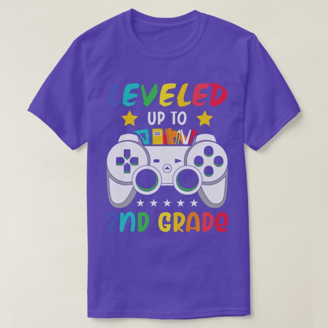Back to school- leveled up to 2nd grade  T-Shirt (Design vorne)