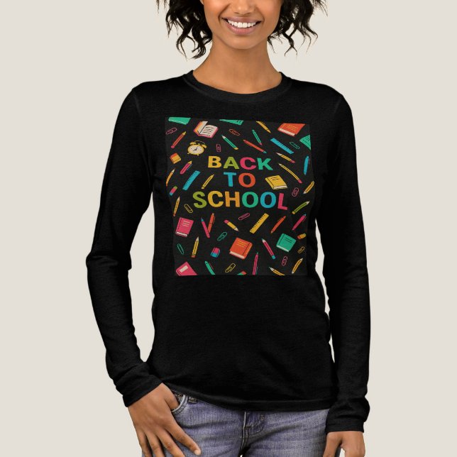 Back to School Modern  Tri-Blend Shirt (Vorderseite)