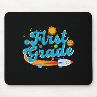 Back to school outer space teacher first grade mousepad