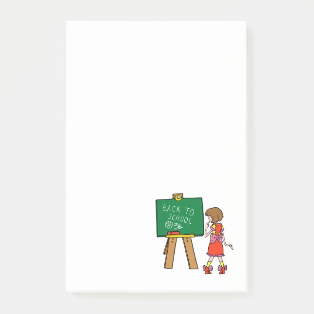Back to School Post-it Klebezettel (Vorderseite)