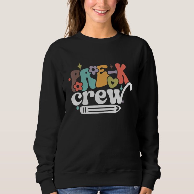 Back to School Pre K Pre Kindergarten Crew Sweatshirt (Vorderseite)