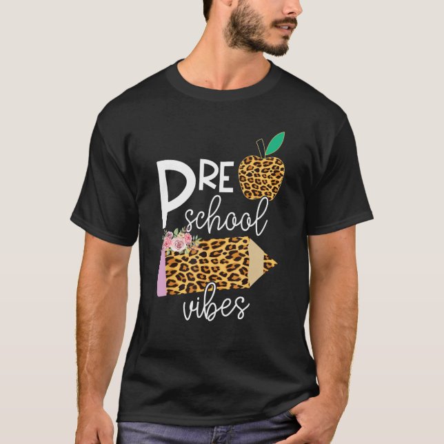Back To School Preschool Grade Vibes Student Teach T-Shirt (Vorderseite)