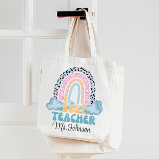 Back to school Rainbow Teacher Appreciation Gift Tragetasche