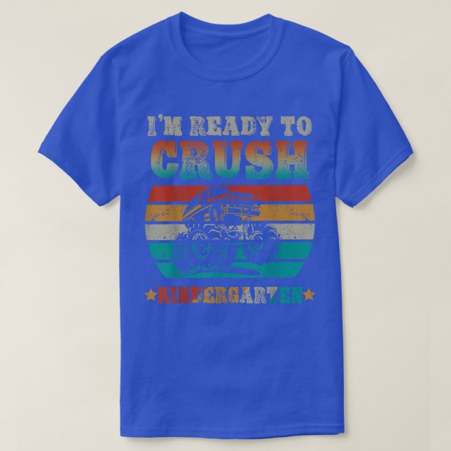 Back To School Ready To Crush Kindergarten Monster T-Shirt (Design vorne)