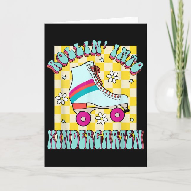 Back To School Rolling Into The Kindergarten Groov Karte (Vorderseite)