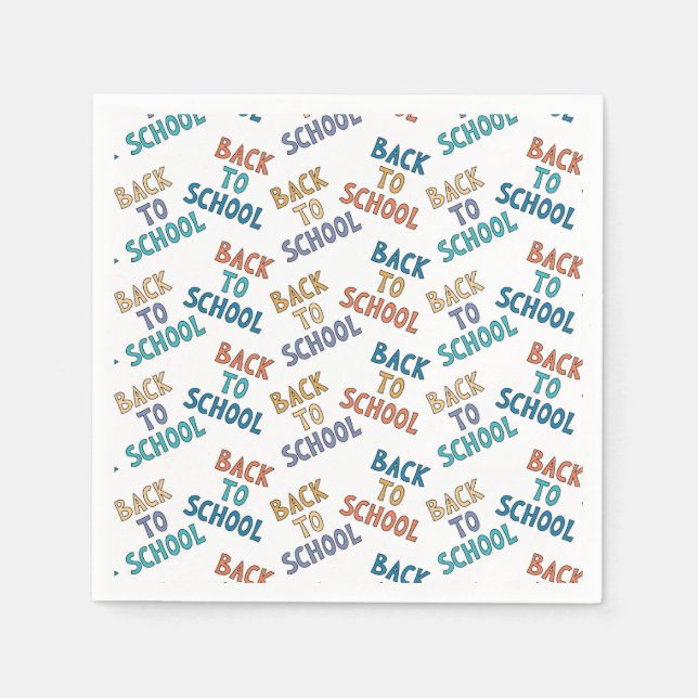 Back to School Serviette (Vorderseite)