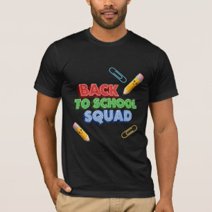 Back To School Squad Kawaii Bleistift Design T-Shirt