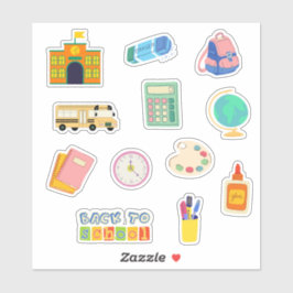 Back To School Sticker Set Teacher Student
