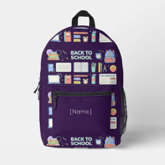 Back to School Supplies / Regreso Útiles Escolares Bedruckter Rucksack
