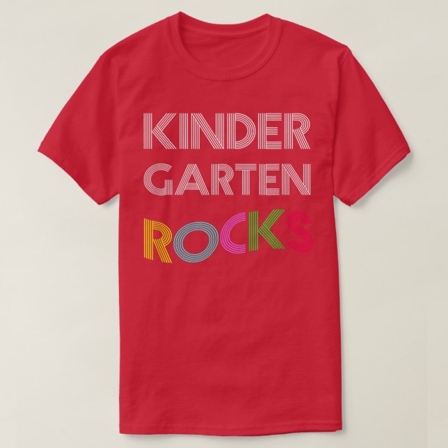 Back To School T Shirts For Kindergarten Students (Design vorne)