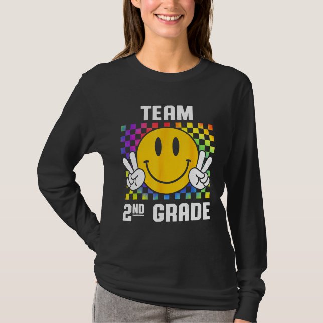 Back To School Team 2nd Garde Smile Back To School T-Shirt (Vorderseite)