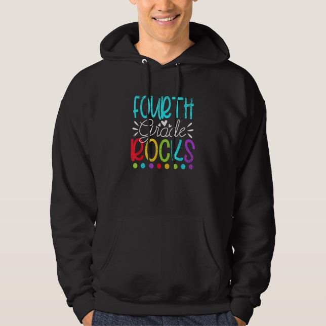 Back To School Team Fourth Grade Hello 4th Grade R Hoodie (Vorderseite)
