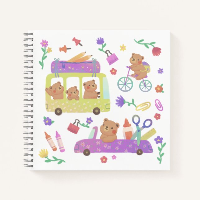 Back to School: Teddy's Ready for School Notizbuch (Vorderseite)