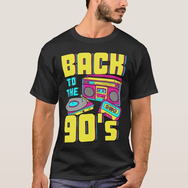 Back To The 90s costume theme party 90s outfit ret T-Shirt (Vorderseite)