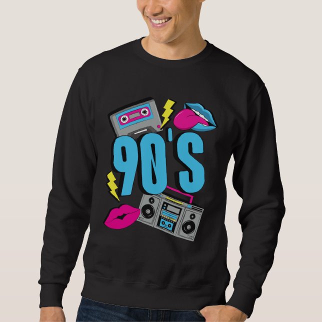 Back To The 90s Outfit Retro Party 90s Costume The Sweatshirt (Vorderseite)