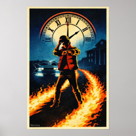 Back to the Future Inspired Retro Movie Poster Art
