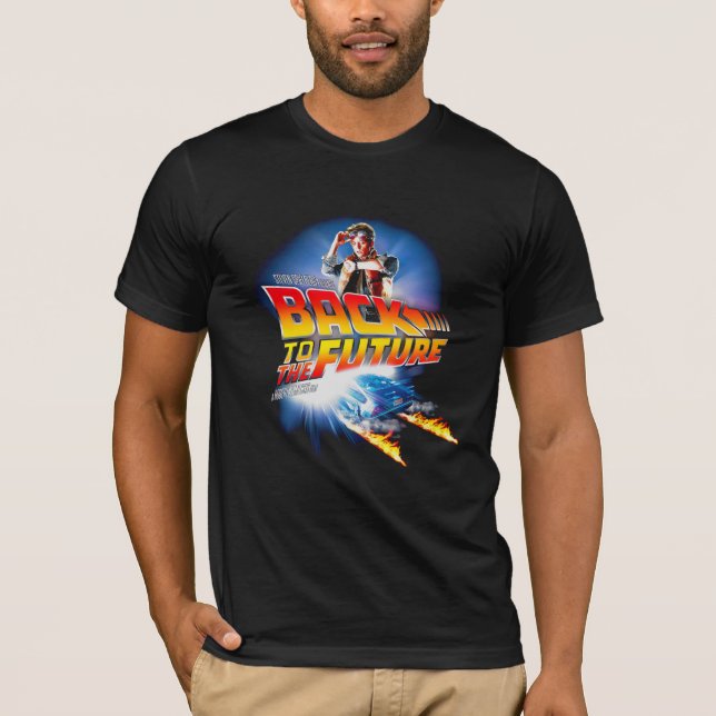 Back to the Future Inspired Retro Sci-Fi Graphic T T-Shirt (Vorderseite)