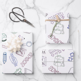 Back to Your School Days Geschenkpapier Set