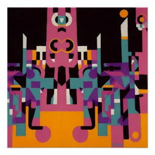 Back Trip Night Alley - Ken Gage Art Poster