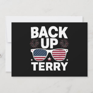 Back Up Terry Lustig 4. Juli Patriotische Feuerwer Einladung