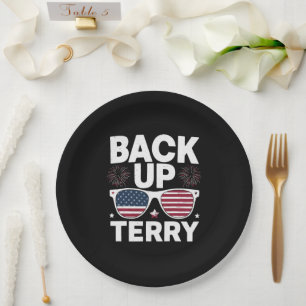 Back Up Terry Lustig 4. Juli Patriotische Feuerwer Pappteller
