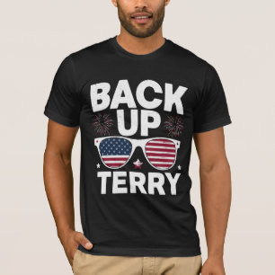 Back Up Terry Lustig 4. Juli Patriotische Feuerwer T-Shirt