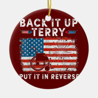 Back Up Terry setzen Sie es in umgekehrte Feuerarb Keramik Ornament