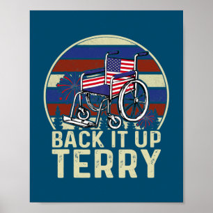 Back Up Terry setzen Sie es in umgekehrte Feuerarb Poster
