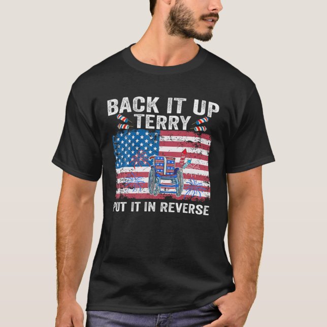 Back Up Terry setzen Sie es in umgekehrte Feuerwer T-Shirt (Vorderseite)