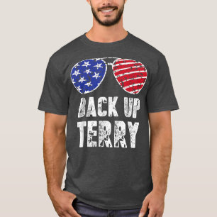 Back Up Terry Sunglasses 4. Juli US Flag Feuerwerk T-Shirt