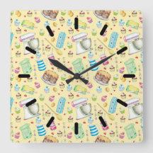 Backake Cake Acrylic Wall Clock