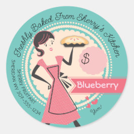 Backbäckerei personalisierte Preisverpackungsklass Runder Aufkleber